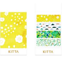 KITTA Clear Mounn Belt (KITT003) / Washi tape แบบแผ่นพร้อมใช้งาน รุ่น Clear ลายเชิงเขา แบรนด์ KITTA จากประเทศญี่ปุ่น