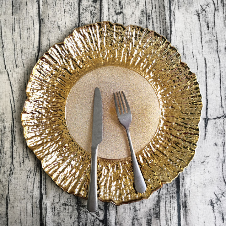 13inch-gold-flower-charger-plate-plastic-decorative-service-tray-dinner-serving-wedding-christmas-event-party-table-decorations