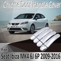 For Seat Ibiza MK4 6J 6P 2009-2016 2010 2011 2013 2014 Stickers Decoration Chrome Door Handle Cover Refit Car Accessories