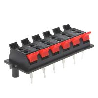 12 Way 2 Row Push Release Connector Strip Block Plate Stereo Speaker Terminal