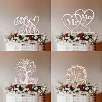 【CW】▩▥  1Pc Hollow Just Married Mr Mrs Bride and Groom Wedding Engagement Gifts