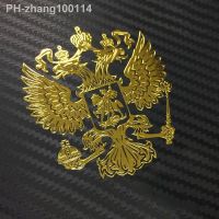 【CC】 Russian Coat of Arms Sticker Metal Car Stickers Decals Federation Emblem for Styling Accessories