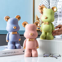 Cartoon Violent Bear Ornament Desktop Decoration Trend Candy Color Style