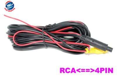 ✢ 6 Meters RCA-4PIN Or RCA-RCA Video Cable For Car Parking Rearview Rear View Camera Connect Car Monitor DVD Trigger Cable