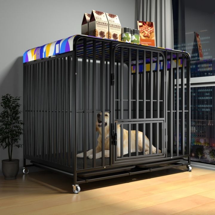 [COD] Dog cage with toilet separation pet dog indoor fence side ...