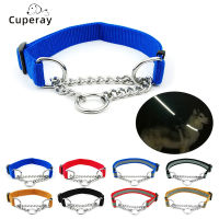 Collar Direct Reflective Dog Collar Martingale Collars Iron Chain  Training Adjustable  Collars for Large and Medium Dogs