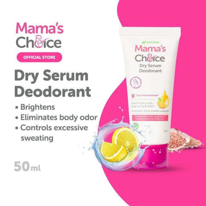 Mama's Choice Dry Serum Deodorant Eliminates Body Odour Stops Sweating