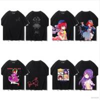 XL Oshi no Ko Anime Tshirt Short Sleeve Top Cosplay Ai Hoshino Arima Kana Shirt Harajuku Fashion Casual Plus Size Tee LX