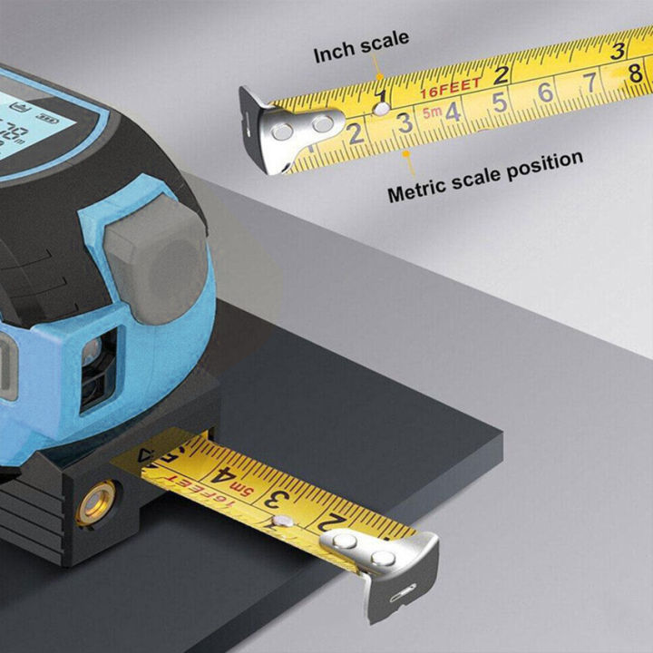 จอ-lcd-ตลับเมตร3-in-1เลเซอร์วัดระยะทาง5ม-พร้อมไฟหลังเครื่องวัดเมตรอุปกรณ์การวัดอาคาร