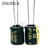 20pcs/lot S31 Low ESR/Impedance high frequency 35v 100UF aluminum electrolytic capacitor size 6*7 100UF35V 20%