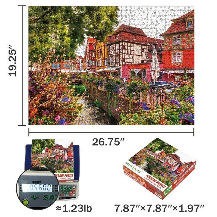 jigsaw-puzzle-1000-pieces-for-adults-colmar-town-colorful-landscape-challenge-game-decompression-toy-home-wall-decoration