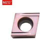 MZG 10pcs CCGT 0602 02 ER-U ZN90 ZP15 CNC Turning Cutter การประมวลผล Cermet Fine Steel Parts มีเม็ดมีดคาร์ไบด์ผิวดี