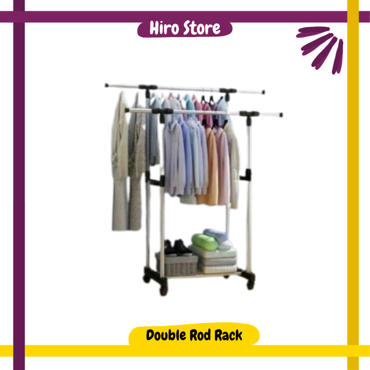 Double Rod rack gen 2 / double rod rack samping bs d panjangkan