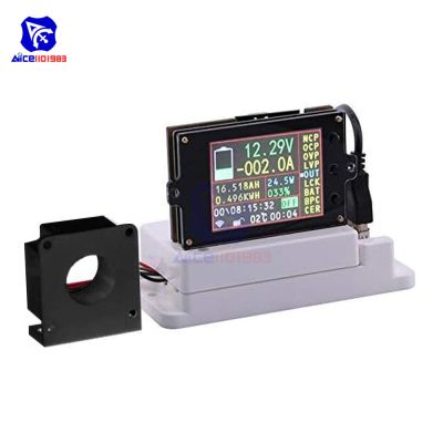 【hot】♗◇  VAC8010F 80V 500A 2.4 inch Display Voltage Ammeter Cullen Battery Capacity Watt Tester with Hall Coil