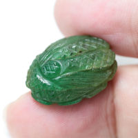 26.70 ct มรกต สีเขียว แซมเบีย แกะแมลง (Green Emerald Zambia)