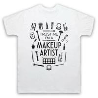 Trust Me IM A Makeup Artist Mua Mascara Lipstick Pen 2019 New Fashion Summer Short Sleeve Cotton Design T Shirt Online