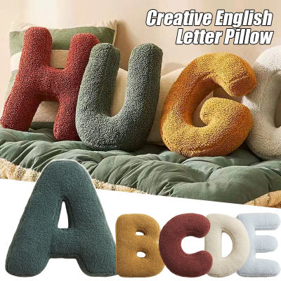 Ins Style English Letters Pillow Nordic Sofa Cushion Bed Throw Pillow Photo Props Kids Toy Teaching Words Game Living Room Decor