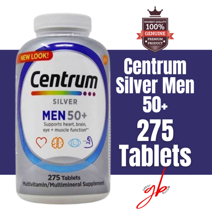 Centrum Silver Men 50+, 275 Tablets | Lazada PH