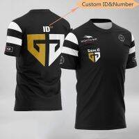 PUBG E-Sports Player Jerseys T-shirt Uniform Team GEN.G Customized Name Fans Game T Shirt For Men Women Custom ID Tees Shirt