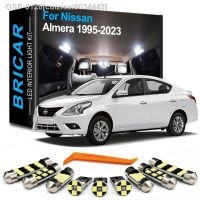 ☌☾Cuizicai6034443 Brlcar-Kit De Lâmpada การตกแต่งภายในของ Canbus Lâmpada Do Carro Almera N15 N16 N17 N18 B10 V10 Tino 1995-2019 2020 2021 2022 2023