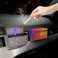 hot【DT】 Car Small Ashtray Led With Lid Glitter Air Outlet for Office