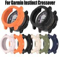 สำหรับ Garmin Instinct Crossover Watch เคสกรอบฝา TPU ป้องกันหน้าจอเคสสายรัดข้อมืออัจฉริยะสัญชาตญาณ Crossover Watch