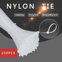 250pcs Nylon Cable Ties 5mm*100mm/150mm/200mm/250mm/300mm/350mm/400/500mm  White plastic nylon tie/ Self-Locking Nylon Cable Tie Cable Management