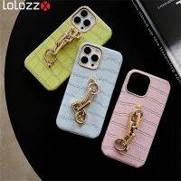 [Fast]โทรศัพท์ Luxe Pu Krokodil มีโซ่ปลอกแขนนำแสง,[Fast]โทรศัพท์ Iphone 11 12 13 14 Pro Max 13Pro 12Mini Pols กันกระแทก