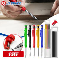 Solid Carpenter ดินสอในตัว Sharpener ชุด Deep Hole ดินสอ3สีสำหรับ Marker Marking Woodworking Tools