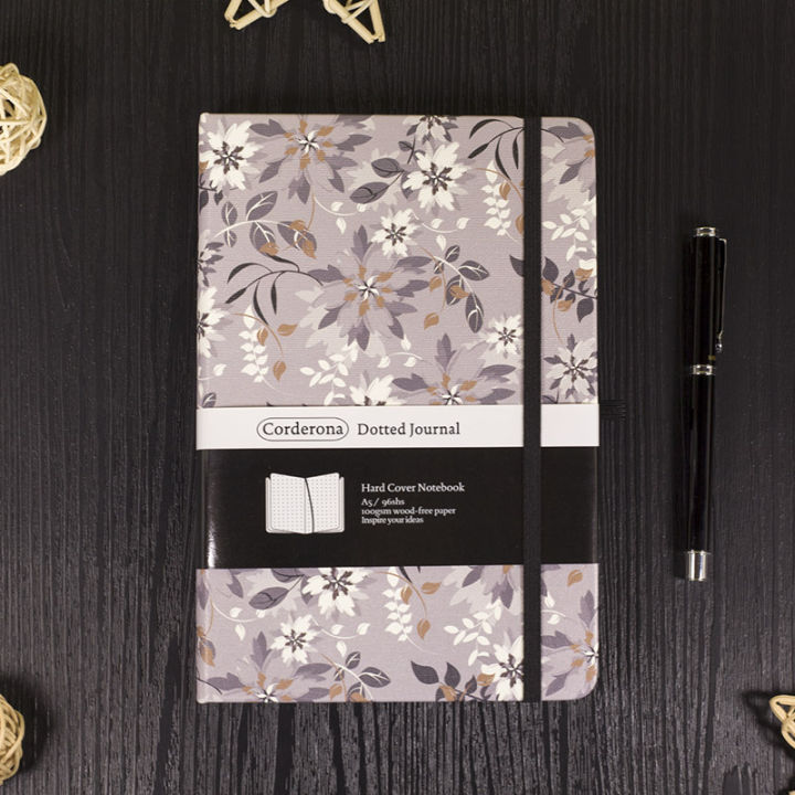 Floral B6 Bullet Dotted Journal, Bullet Journal Dotted Notebook