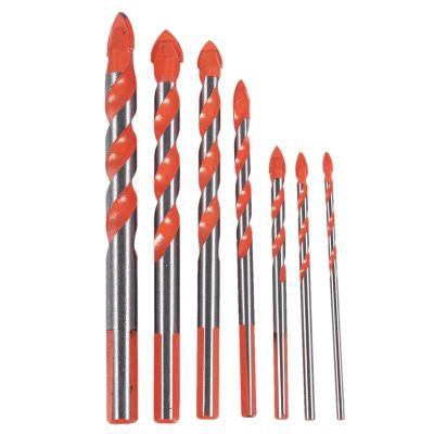7 Pieces/Set Of Handle Drill Multi-Function Drill Bit Marble Perforator Tile Drill Bit