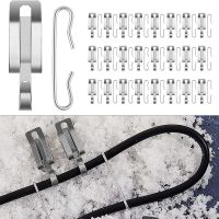 48 Pcs Heat Cable Roof Clips de Icing Spacers Set Cable Wire Clips Gutter Clips