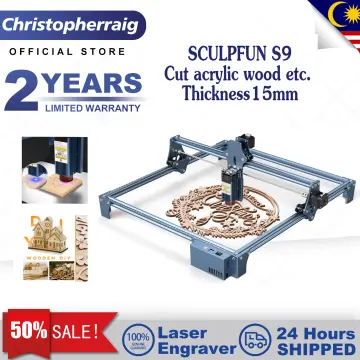 SCULPFUN S9 Laser Engraver, Full-Metal CNC Laser Engraving Machine