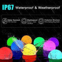 LED Floating Light Ball Night Light RGB with Remote Control and Waterproof, Suitable for Swimming Pool Party, Holiday, Wedding