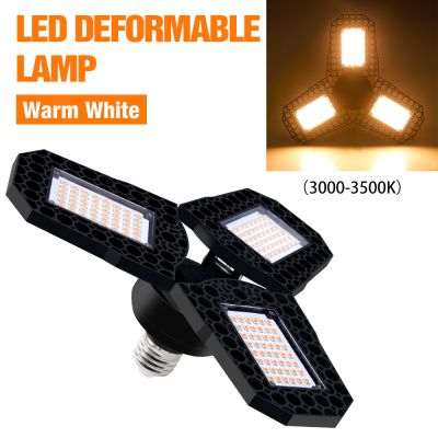 WENNI Garage Light LED 80W 60W 40W Lampara LED E27 220V Deformable Lamp E26 UFO LED Bulb 110V High Lumen Light Bulb For Factory