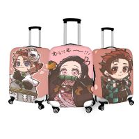 Twoheartsgirl Demon Slayer Kimetsu No Yaiba Style Luggage Cover for Travel Anti-dust Suitcase Covers Zipper Elastic Trolley Case