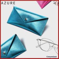 AZURE น้ำหนักเบามาก กระเป๋าใส่แว่นอ่านหนังสือ กันน้ำกันน้ำได้ เครื่องหนังแท้ กล่องใส่แว่นตา สะดวกสบายๆ สีทึบทึบ กระเป๋าใส่แว่นกันแดด สำหรับผู้หญิง