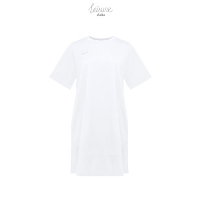 Shaka Leisure SS21 Relaxed T-Shirt Dress เดรสผ้ายืดคอกลม งาน Garment Dyed ยาวพอดีเข่า ผ้าฝ้าย DS-L210409