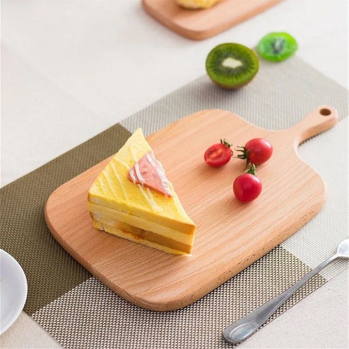 wooden-chopping-blocks-board-with-handle-for-bread-western-style-food-dessert