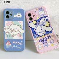 Sanrio Y2K คาวาอี้สาวๆสุนัข Cinnamoroll น่ารักเคสมือถือสำหรับผู้หญิง12 Pro Max 11 XS X XR SE 2 6S 7 8Plus เคสกันกระแทก