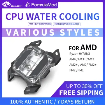 Computer AM2, AM2, AM3, AM3, AM4, FM2 CPU Water Cooling Block Waterblock  Copper Base with Micro Channel