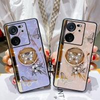 ฝาหลังโทรศัพท์เคสสำหรับ Xiaomi 13T / Xiaomi 13T Pro พร้อมห่วงยึดสวยงามและทันสมัยป้องกันการตกและกันแดดป้องกันปลอก