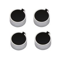 ♞✇☃ Earth Star 4 Pieces Universal Metal Rotary Switch Control Knobs Replacement Accessories for Gas Range Stove