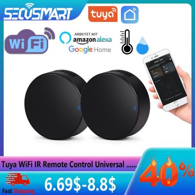 Tuya WiFi IR Remote Control Universal Infrared Controller Smart Home Control TV Air Conditioner Black Tuyasmart Smart Life APP