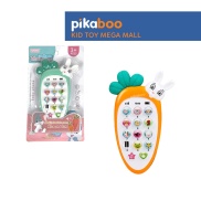 Điện thoại đồ chơi cho bé củ cà rốt Pikaboo có đèn và nhạc chất liệu nhựa