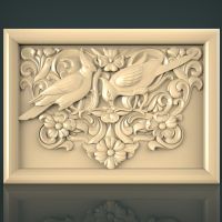 【❖New Hot❖】 shen1817474 ภาพวาดที่ตกแต่งรูปนก3d Relief รุ่นสำหรับเครื่องพิมพ์ Cnc หรือ3d ที่แกะสลักสลักลายในรูปแบบไฟล์ Stl