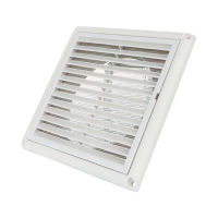 1PC Air Vent Ventilation Grill Cover Anti-Aging Louver Exhaust Hood Grille Wall เพดานติดตั้ง Vent ในตัว Fly หน้าจอตาข่าย