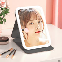 360 Vanity Miroir Lights Mirror Up Tabletop Foldable Facial Make Travel With Mirrors Led Makeup