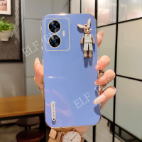 2023ใหม่ปลอกโทรศัพท์มือถือชุบหรูหราสำหรับ REALME C55เคสซิลิโคน NFC เคส C55 Realme OPPO ฝาครอบด้านหลังป้องกันกล้อง C55 REALME