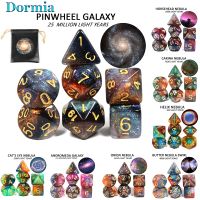 【LZ】 Cosmic Galaxy Concept Dice 7 Peças Role Playing Game Tabela Acessórios 8 Temas Presente de Natal Boardgame dice